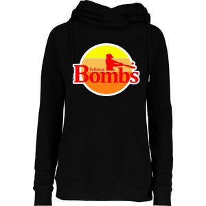 Schwar Bombs Womens Funnel Neck Pullover Hood