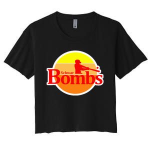 Schwar Bombs Women's Crop Top Tee