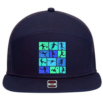 Soccer Boy 7 Panel Mesh Trucker Snapback Hat