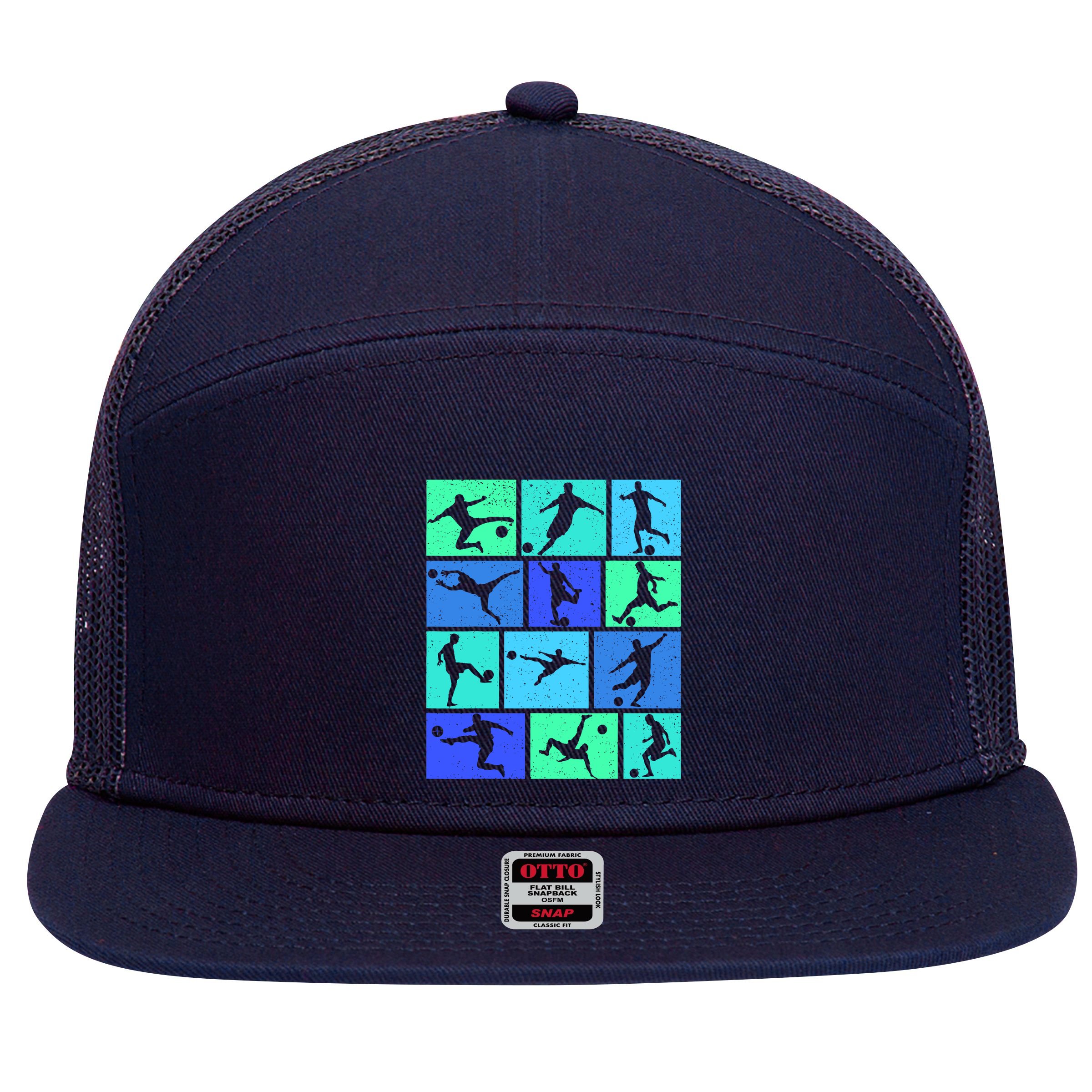 Soccer Boy 7 Panel Mesh Trucker Snapback Hat