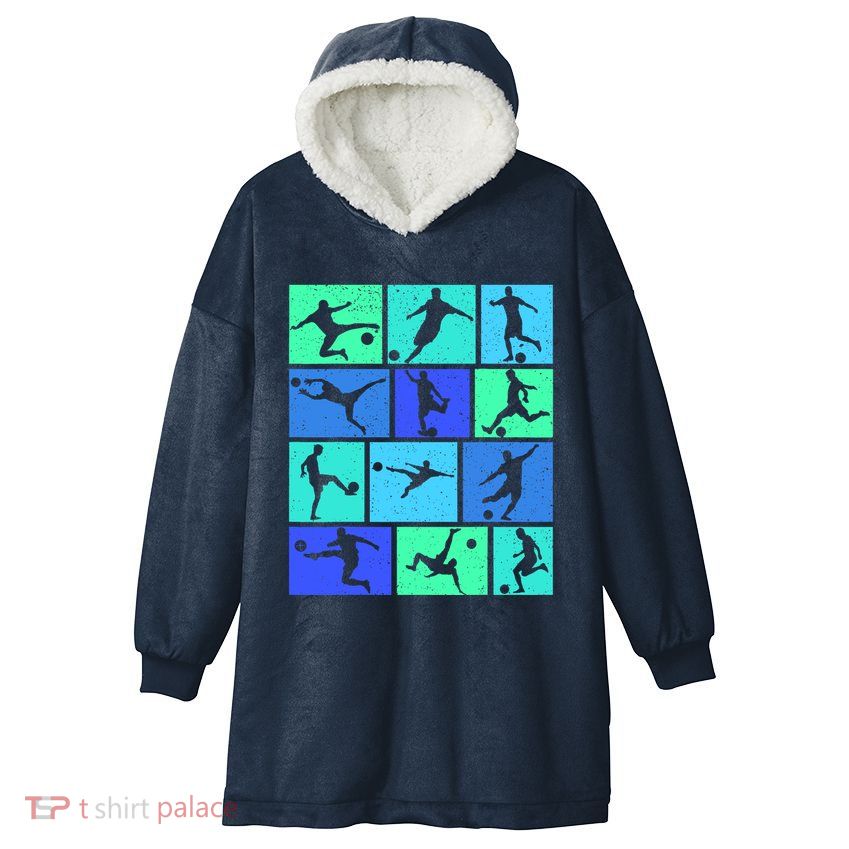 Soccer Boy Hooded Wearable Blanket