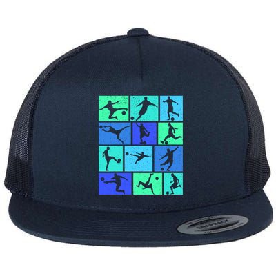 Soccer Boy Flat Bill Trucker Hat