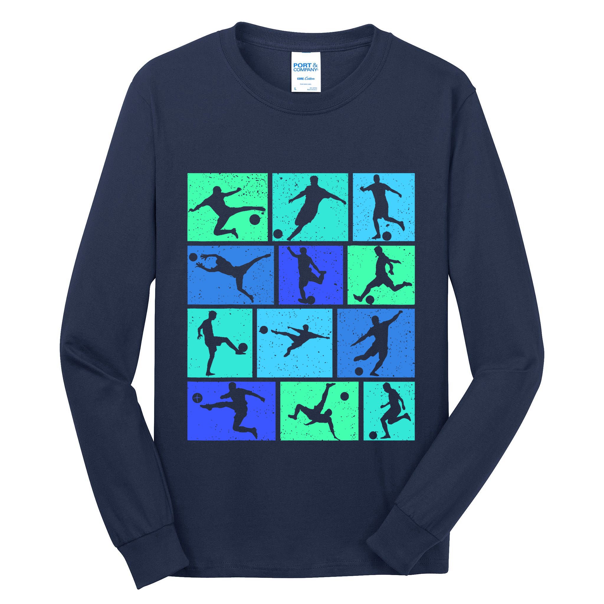 Soccer Boy Tall Long Sleeve T-Shirt