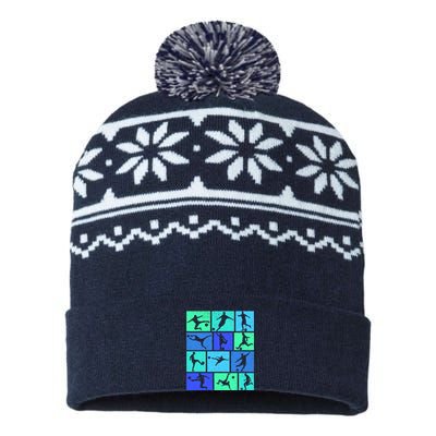 Soccer Boy USA-Made Snowflake Beanie