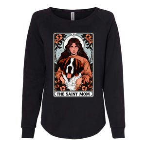 Saint Bernard St. Bernard Dog Mom Tarot Card Womens California Wash Sweatshirt