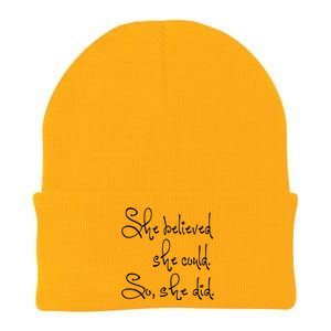 She Believed She Could So She Did Graduation Gift Knit Cap Winter Beanie