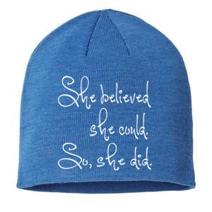 She Believed She Could So She Did Graduation Gift Sustainable Beanie