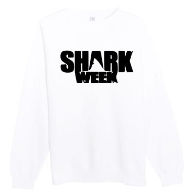 Shark Beach Summer Save The Sharks Premium Crewneck Sweatshirt