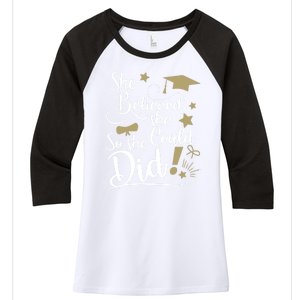 She Believed She Could So She Did Graduation Ladies Gift Women's Tri-Blend 3/4-Sleeve Raglan Shirt