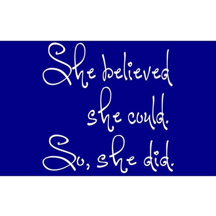 She Believed She Could So She Did Graduation Gift Bumper Sticker