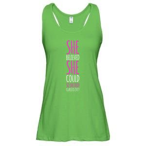 She Believed She Could So She Did Gift Funny Graduation Great Gift Ladies Essential Flowy Tank