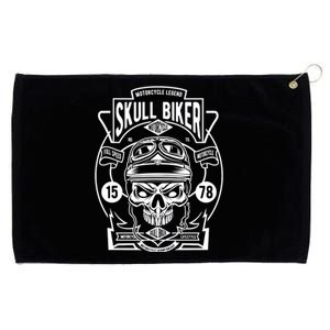 Skull Biker Grommeted Golf Towel