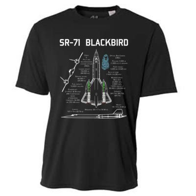 SR71 Blackbird SpecsSR71 Blackbird Premium Cooling Performance Crew T-Shirt