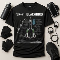 SR71 Blackbird SpecsSR71 Blackbird Premium Cooling Performance Crew T-Shirt