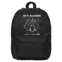 SR71 Blackbird SpecsSR71 Blackbird Premium 16 in Basic Backpack