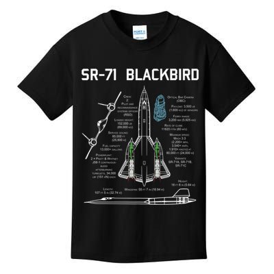 SR71 Blackbird SpecsSR71 Blackbird Premium Kids T-Shirt