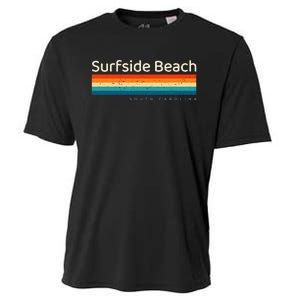 Surfside Beach Sc South Carolina Retro Design Cooling Performance Crew T-Shirt