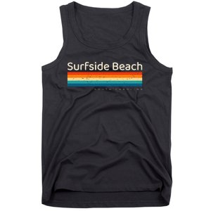 Surfside Beach Sc South Carolina Retro Design Tank Top