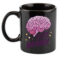 Stay Brainy 11oz C Handle Ceramic Mug