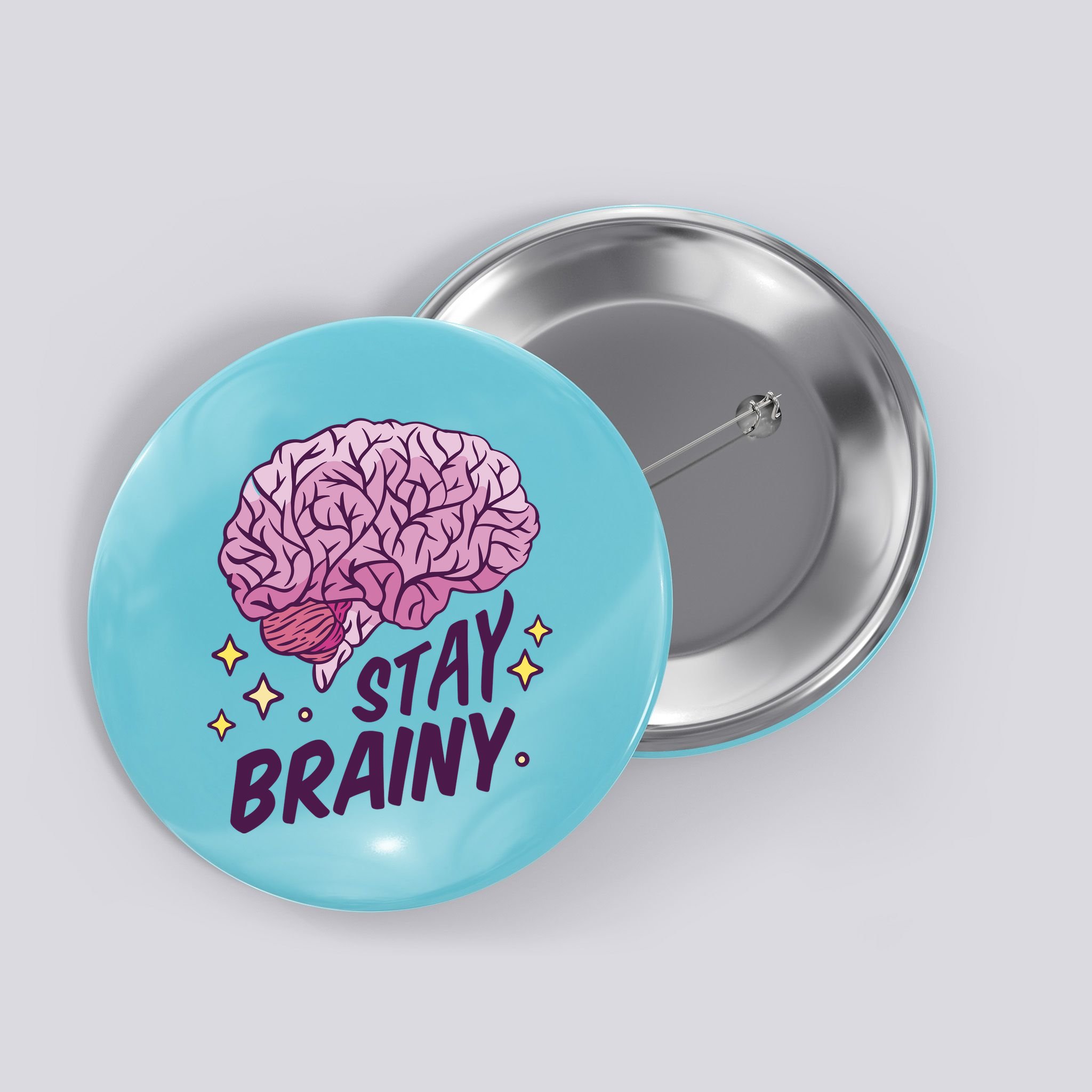 Stay Brainy Button