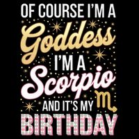 Scorpio Birthday Scorpio Women Goddess Queen Its My Birthday Doggie Tank