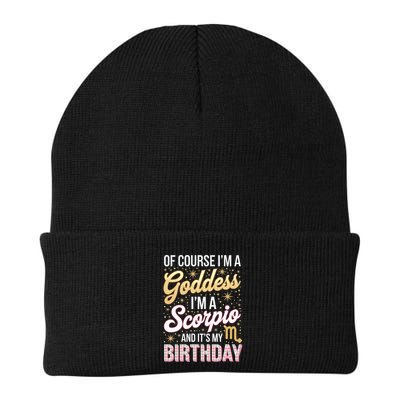 Scorpio Birthday Scorpio Women Goddess Queen Its My Birthday Beanie