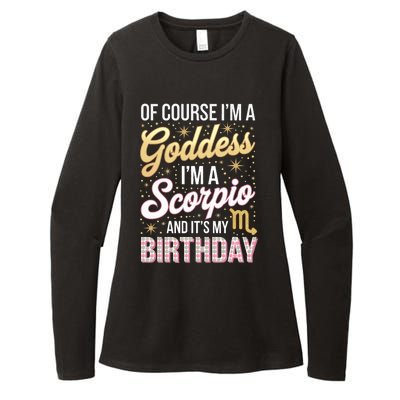 Scorpio Birthday Scorpio Women Goddess Queen Its My Birthday Womens CVC Long Sleeve Shirt