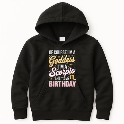 Scorpio Birthday Scorpio Women Goddess Queen Its My Birthday Kids Hoodie