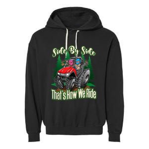 Side By Side ATV Four Wheeler Off Road Riding Garment-Dyed Fleece Hoodie