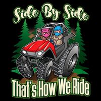 Side By Side ATV Four Wheeler Off Road Riding Cooling Performance Crew T-Shirt