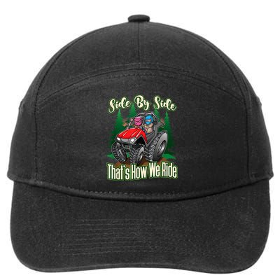 Side By Side ATV Four Wheeler Off Road Riding 7-Panel Snapback Hat