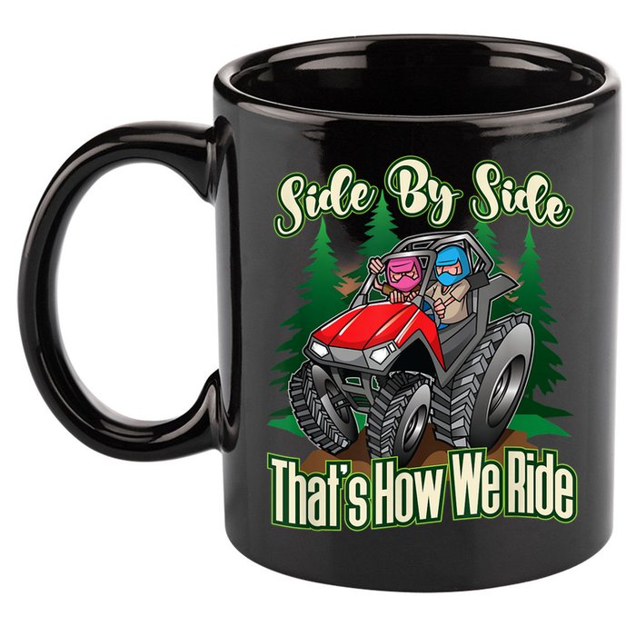Side By Side ATV Four Wheeler Off Road Riding 11oz C Handle Ceramic Mug