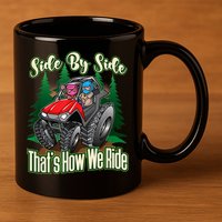 Side By Side ATV Four Wheeler Off Road Riding 11oz C Handle Ceramic Mug