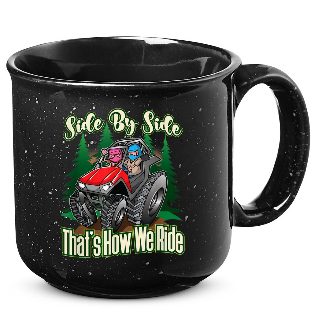 Side By Side ATV Four Wheeler Off Road Riding 15oz Campfire Ceramic Mug