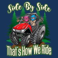 Side By Side ATV Four Wheeler Off Road Riding Infant Baby Jersey Bodysuit