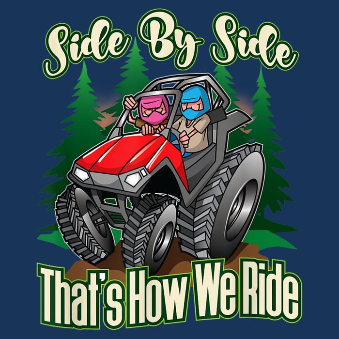 Side By Side ATV Four Wheeler Off Road Riding Infant Baby Jersey Bodysuit