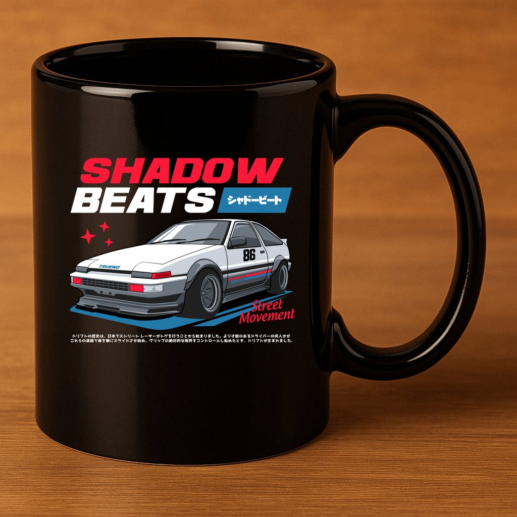 Shadow Beats 11oz C Handle Ceramic Mug