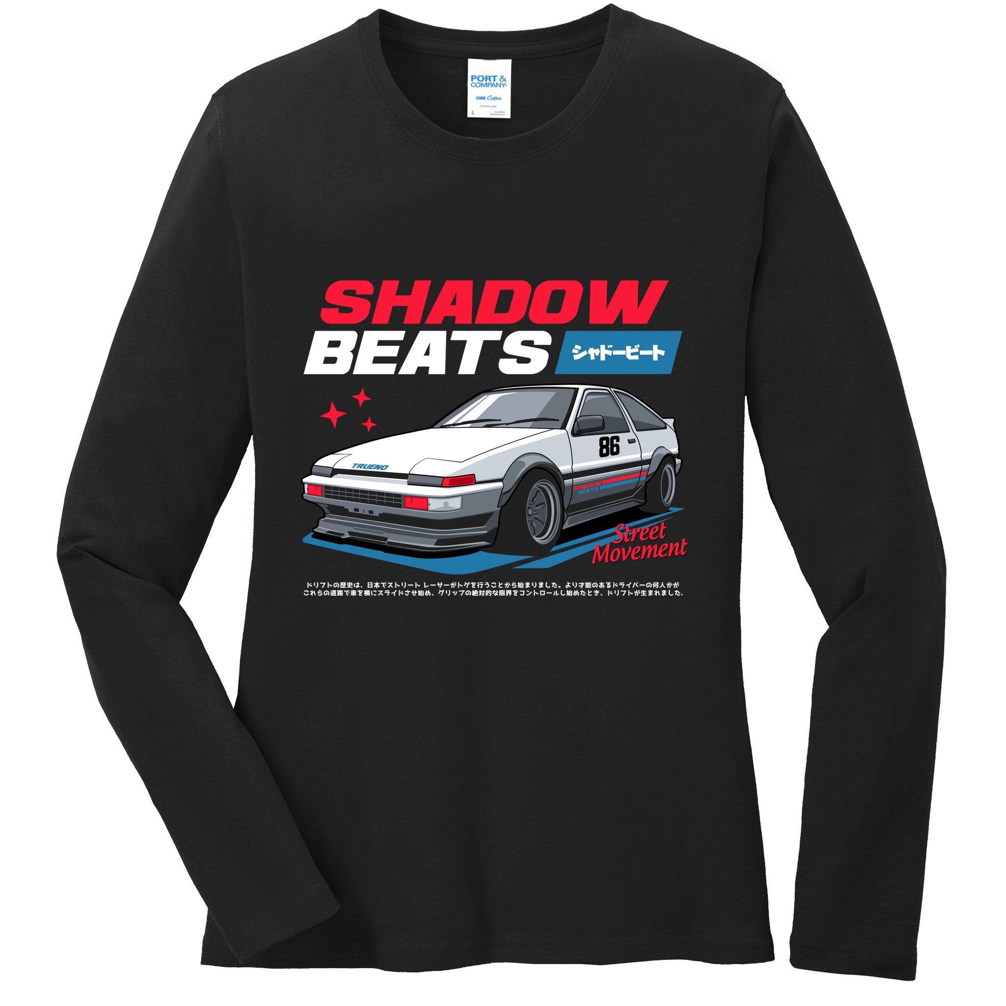 Shadow Beats Ladies Long Sleeve Shirt