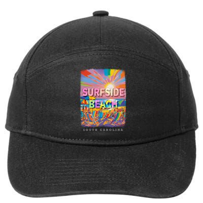 Surfside Beach South Carolina Sc Beachside Bliss Sd285 7-Panel Snapback Hat