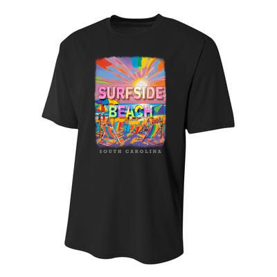 Surfside Beach South Carolina Sc Beachside Bliss Sd285 Youth Performance Sprint T-Shirt