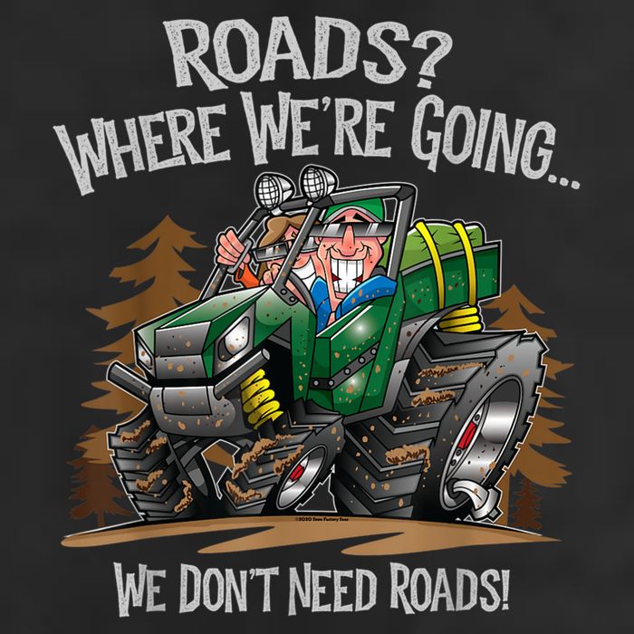 Side By Side ATV Four Wheeler Off Road We Don't Need Roads Cool Comfort Performance Bucket Hat