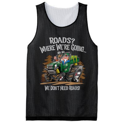 Side By Side ATV Four Wheeler Off Road We Don't Need Roads Mesh Reversible Basketball Jersey Tank