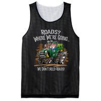 Side By Side ATV Four Wheeler Off Road We Don't Need Roads Mesh Reversible Basketball Jersey Tank