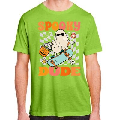 Skateboard Boo Spooky Jack O Lantern Halloween Costumes Adult ChromaSoft Performance T-Shirt