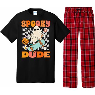 Skateboard Boo Spooky Jack O Lantern Halloween Costumes Pajama Set