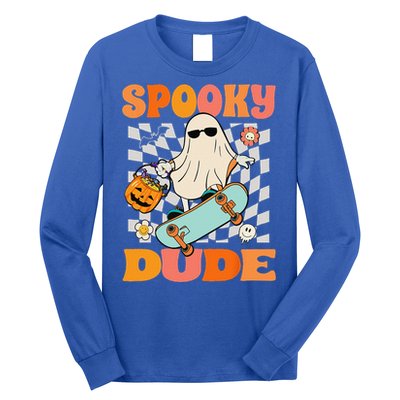 Skateboard Boo Spooky Jack O Lantern Halloween Costumes Long Sleeve Shirt