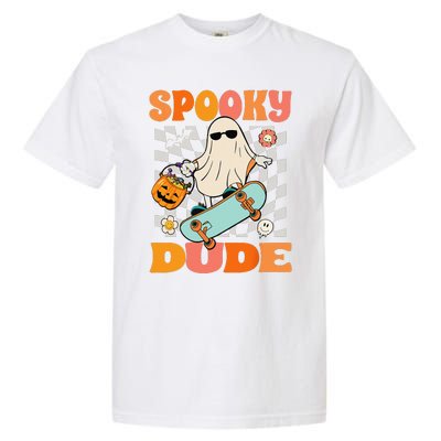 Skateboard Boo Spooky Jack O Lantern Halloween Costumes Garment-Dyed Heavyweight T-Shirt