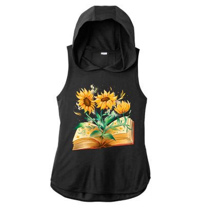 Sunflower Book Ladies PosiCharge Tri-Blend Wicking Draft Hoodie Tank