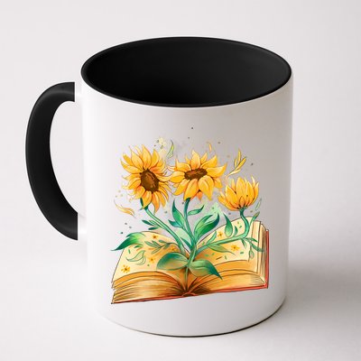 Sunflower Book Mug