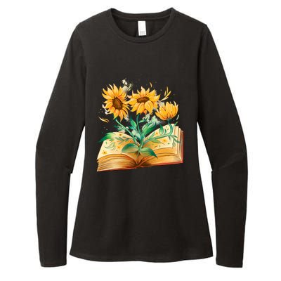 Sunflower Book Womens CVC Long Sleeve Shirt